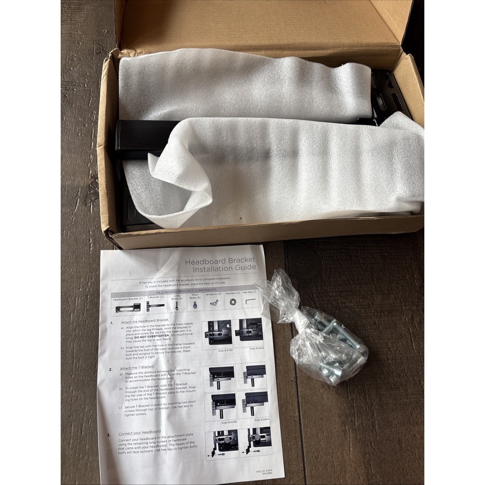 Tempur-Pedic Sealy Headboard Bracket Kit 45188195 62005334 62002366 06702400